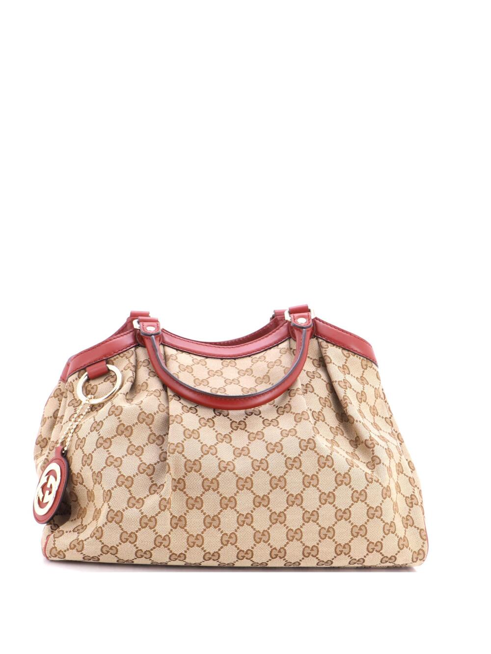 Gucci Sukey Tote Gg Canvas With Leather #288844G70B